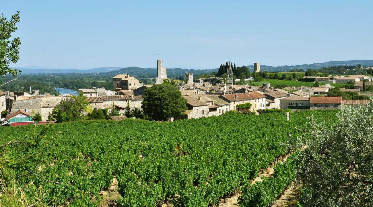 Aiguèze depuis l'Ouest