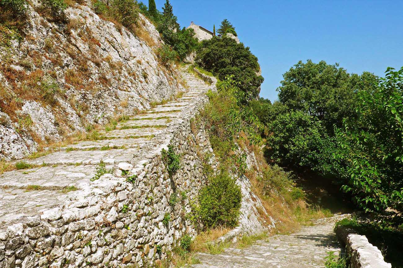 le chemin de l'Escalo 